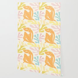 Beach Nude with Pastel Seagrass Matisse Inspired Wallpaper