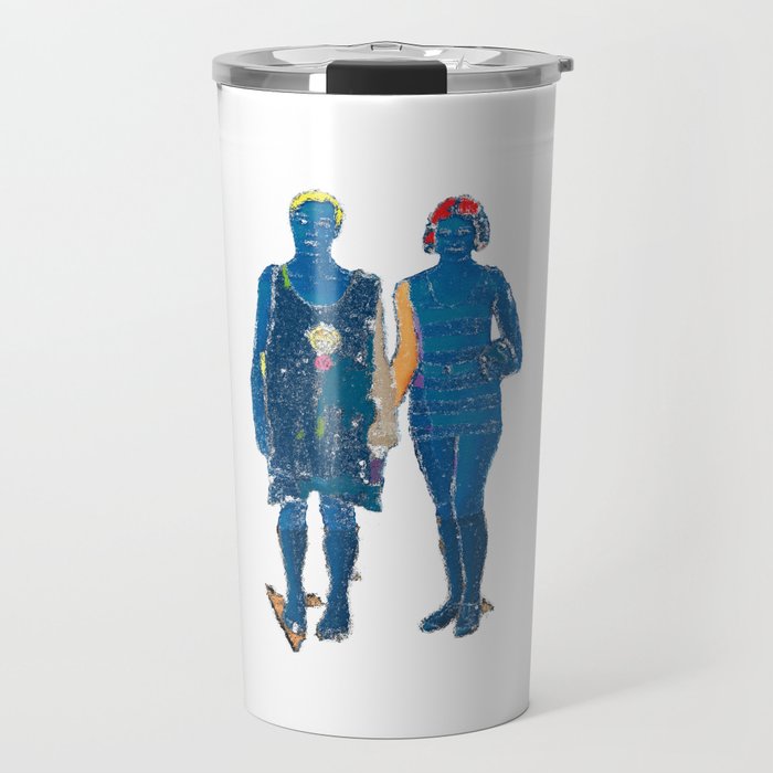 Boy and Girl from Mumu (Blue) Travel Mug