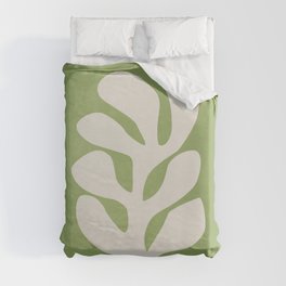 Forest Green Leaf: Matisse Paper Cutouts V Duvet Cover