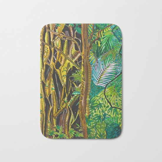 Imaginary Rainforest III Bath Mat