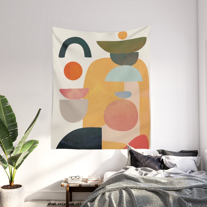 Modern Abstract Art 70 Wall Tapestry