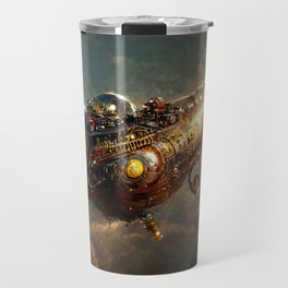Steampunk Spaceship Travel Mug