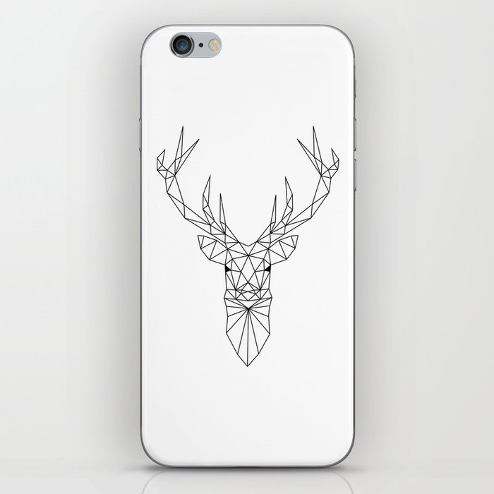 Geometric Deer Head Iphone Skin By Paintxprint Society6