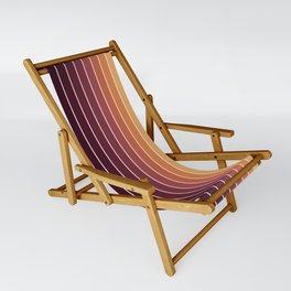 Gradient Arch III Warm Sunset Mid Century Modern Rainbow Sling Chair