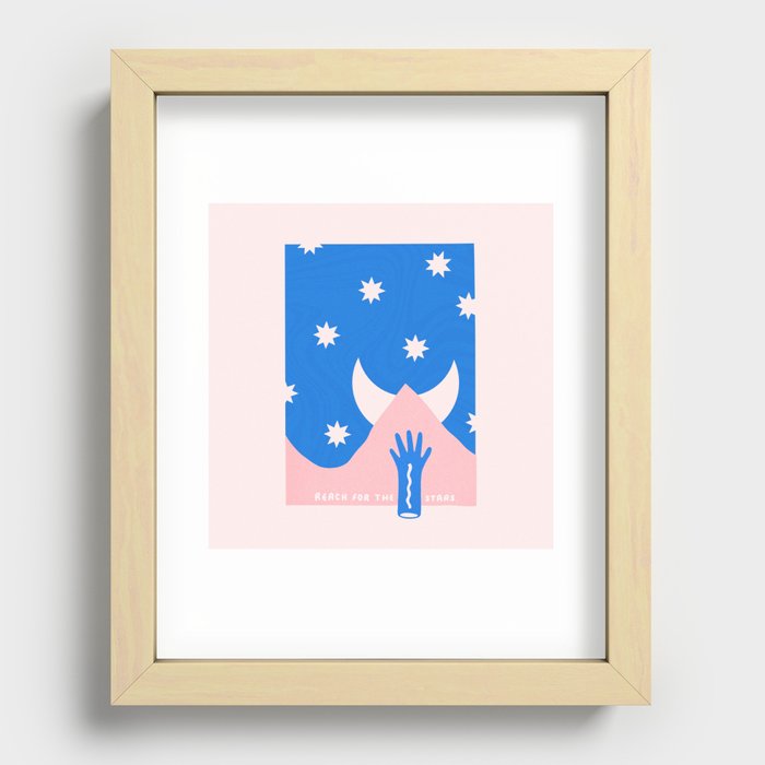 Reach for the Stars (Literally) Recessed Framed Print