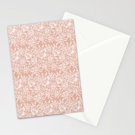 winter aconite/pink+white Stationery Cards