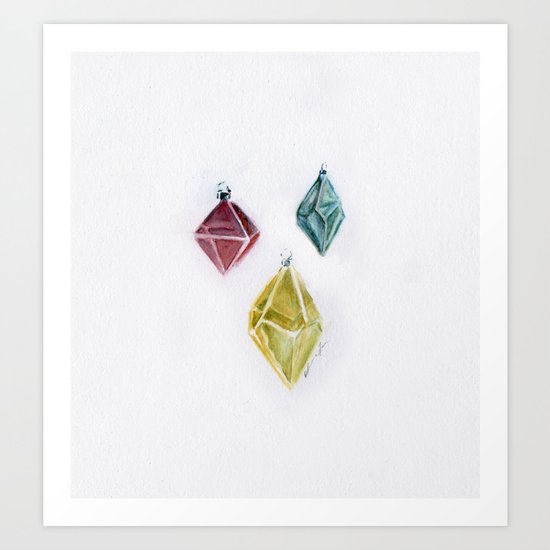 Crystals Art Print