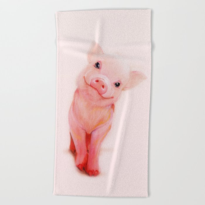 Mr Piglet Beach Towel By Isaiahstephens Mr Piglet Beach Towel