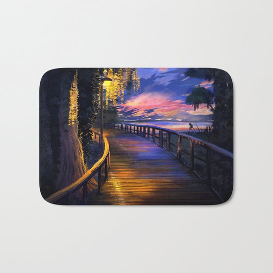 Seaside Sunset Bath Mat