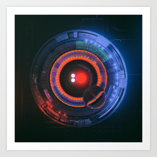BINARY PUPIL (everyday 03.28.16) Art Print