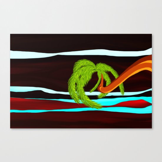 night beach Canvas Print