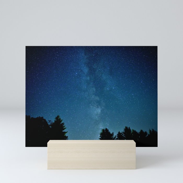 Milky Way over Brownsville Mini Art Print