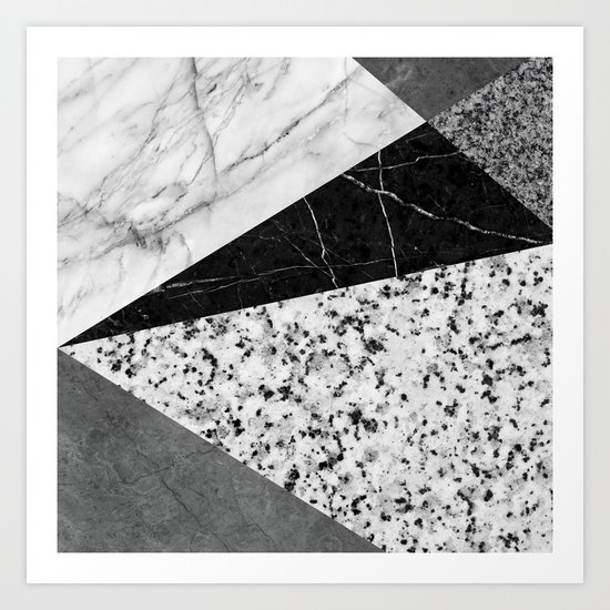 Marble and Granite Abstract Art Print