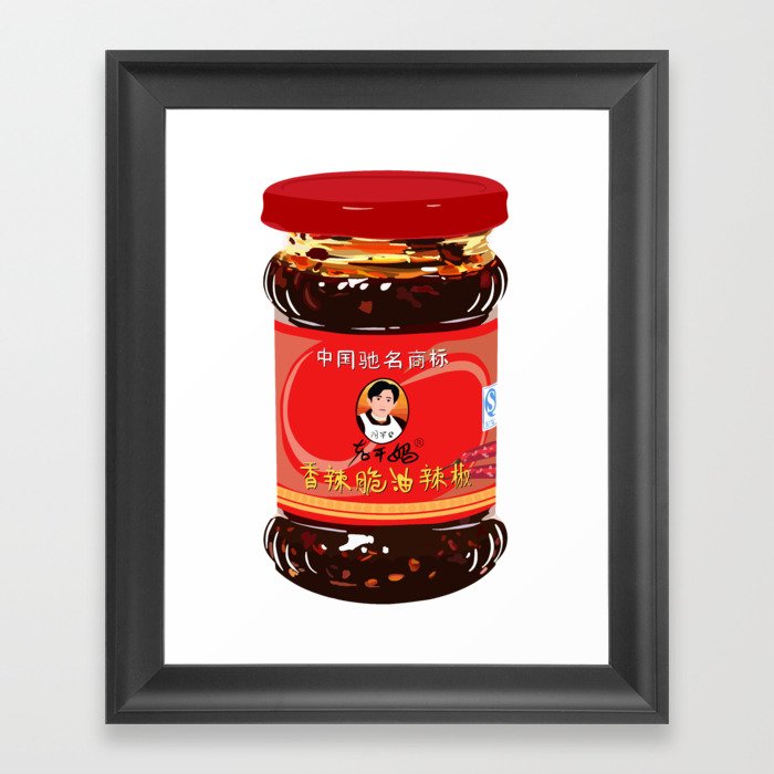 Lao Gan Ma Fried Chili in Oil Framed Art Print