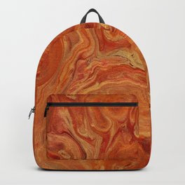 Burnt Orange Fire Lava Flow Backpack