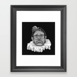 Sad clown Neil Hamburger Framed Art Print