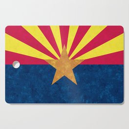 Arizona State Flag Banner Symbol Southwest United States Emblem Cutting Board