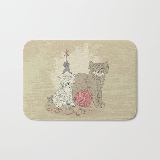 Naughty Cats Bath Mat