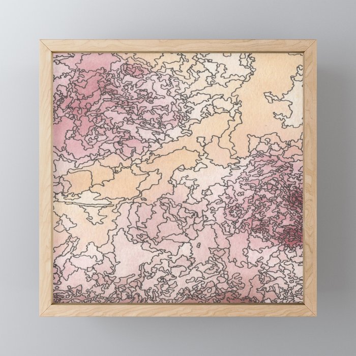 Map of Wonders | Watercolor Wonderland Framed Mini Art Print