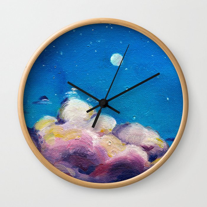 Moonie sleepy Wall Clock