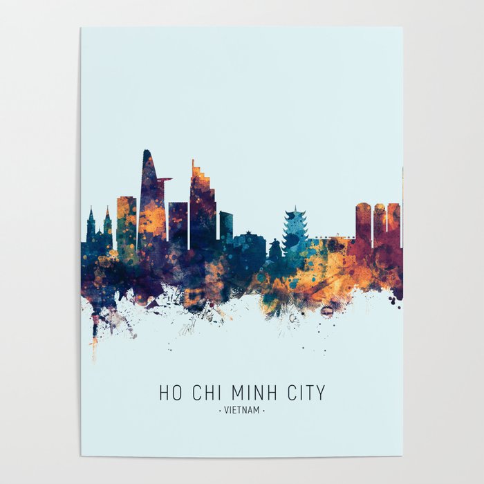 Ho Chi Minh City Vietnam Skyline Poster