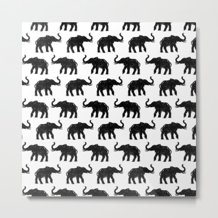 Elephants on Parade Metal Print