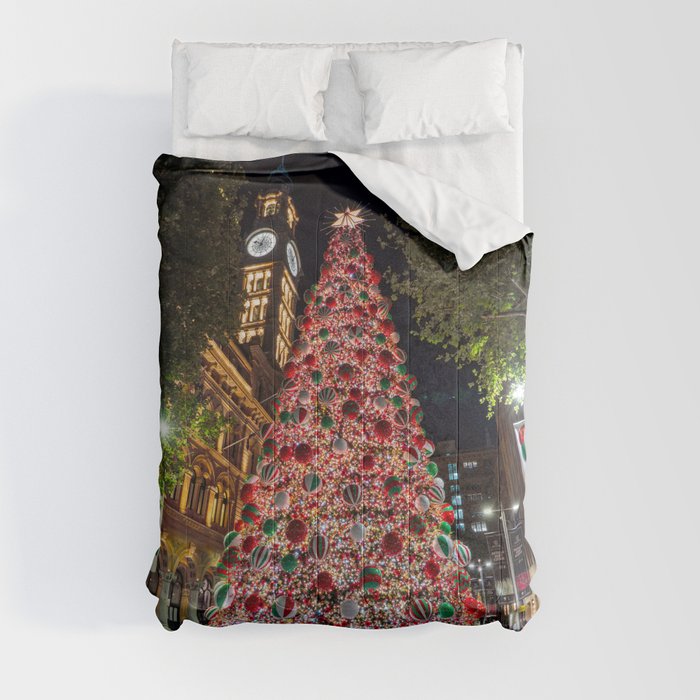 Christmas Tree, Martin Place, Sydney Comforter
