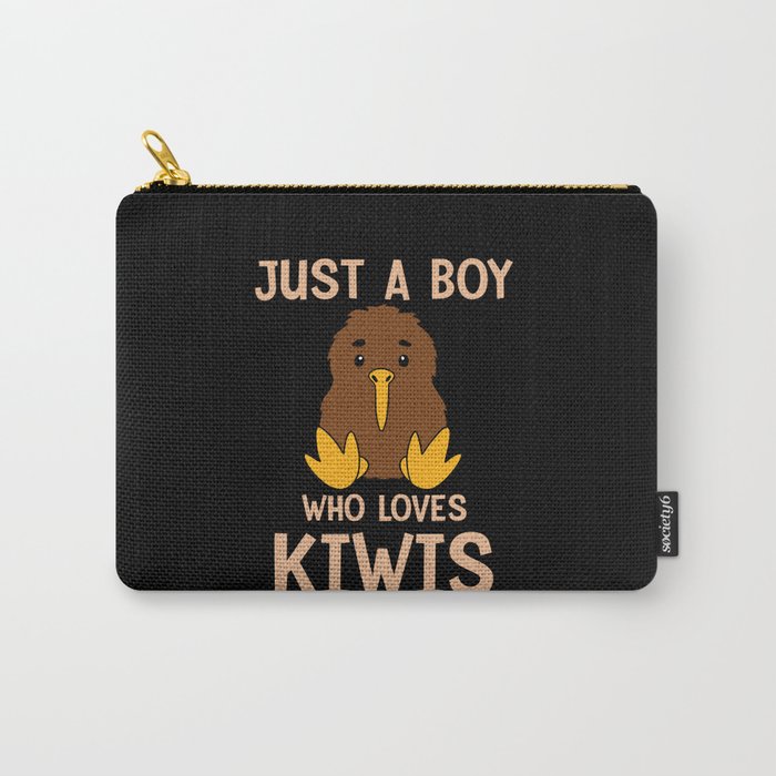 Cute Boy Sitting Kiwis Gift Carry-All Pouch