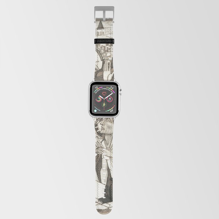 The relief work during the flood by Jan Toorop Apple Watch Band