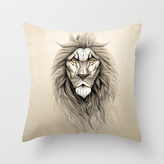 The Lion Throw Pillow