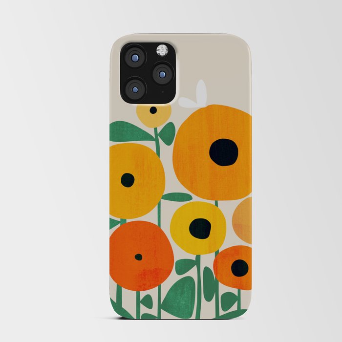 Sunflower and Bee iPhone Card Case