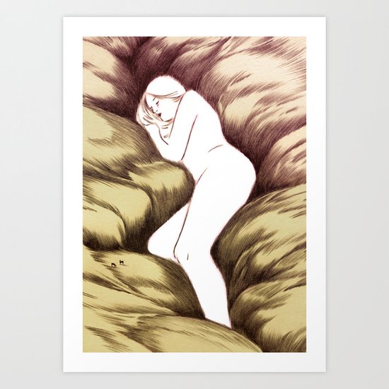 Sleeping Ghost Art Print