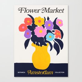 Amsterdam: Botanica Edition | Flower Market Canvas Print