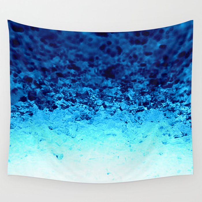 Blue Crystal Ombre Wall Tapestry