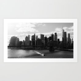 New York City skyline Art Print