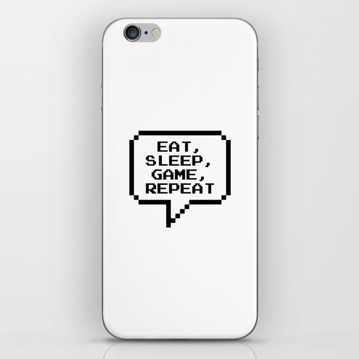 Eat Sleep Game Repeat iPhone Skin