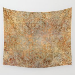 Aged Damask Texture 10 Wall Tapestry