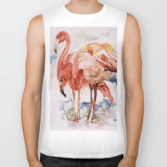 flamingo Biker Tank