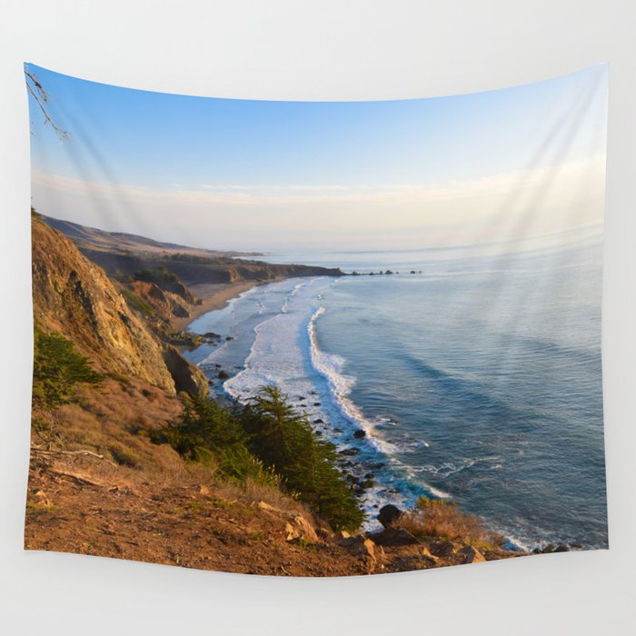 Big Sur, California Coast Wall Tapestry by Leah Poquette  Society6