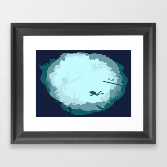 Dive Deep Framed Art Print