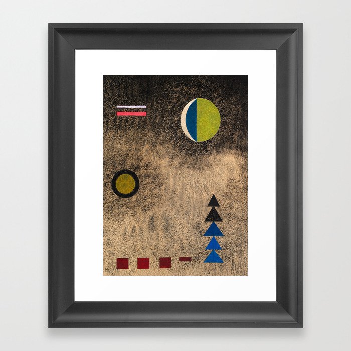 In Casual Black, 1927 by Wassily Kandinsky Framed Art Print
