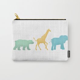Baby Animal Silhouettes Carry-All Pouch