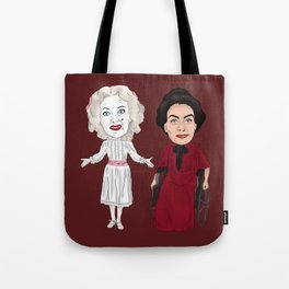 Whatever Happened to Baby Jane, Bette Davis, Joan Crawford Inspired Illustration Tote Bag