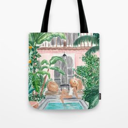 Moroccan Dream - Brunette Hair (Other Hair & Skin Tones Available) Tote Bag