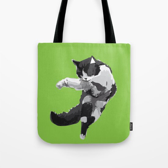 Dancing Cat Tote Bag