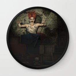 Jack in The Box - Scary Clown Artwork Wall Clock