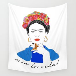 Frida Kahlo- Viva la Vida  Wall Tapestry