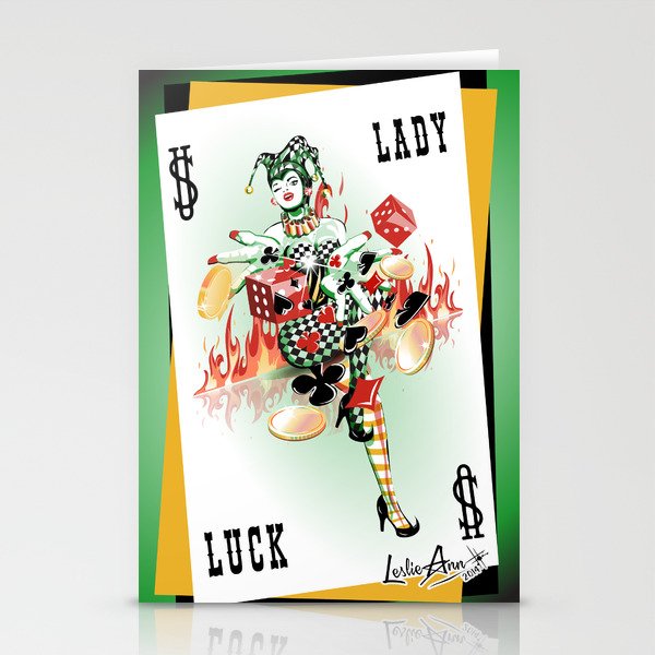 Lady Luck Stationery Cards