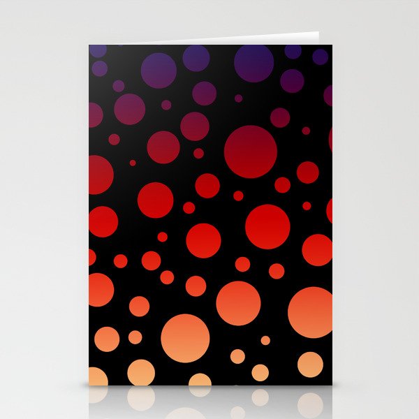Retro Vibes Dots on Color Gradient - Mahama Stationery Cards