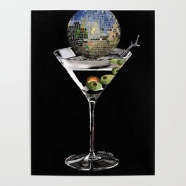Disco Martini Poster